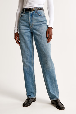 Abercrombie ’90s Ultra-High-Rise Straight Jeans