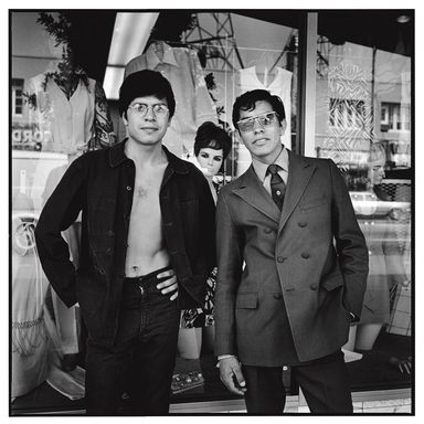 “I was more interested here in the fact that their identities had so melded. There’s a series here of people who have kind of ‘twinned’ themselves — people merging identities, you know, people supporting each other's identities with these set styles …”