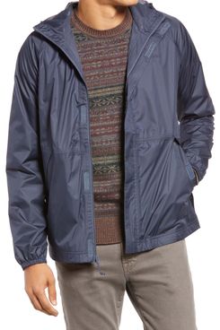 L.L.Bean Men's Packable Waterproof Hooded Windbreaker Jacket