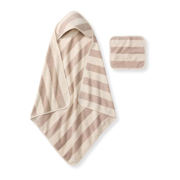 Burt's Bees Baby Hooded Organic Cotton Terry Towel and Washcloth