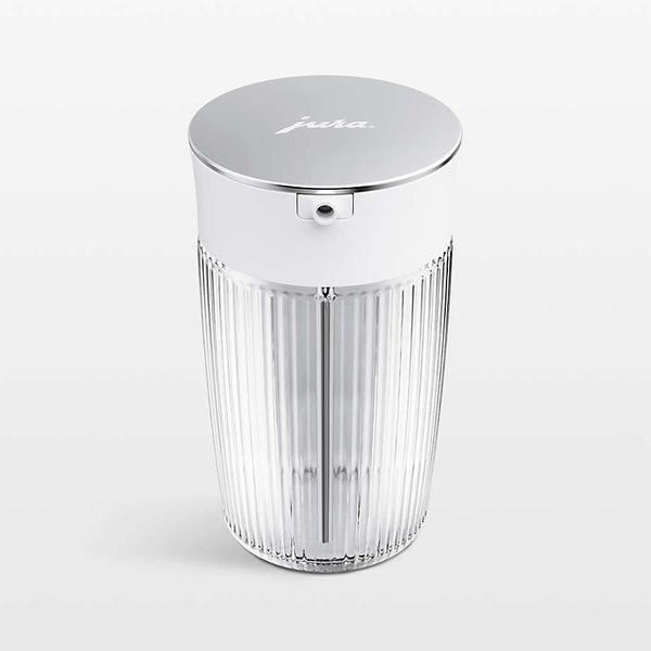 Jura 17-Oz. Glass Milk Carafe with Stainless Steel Lid