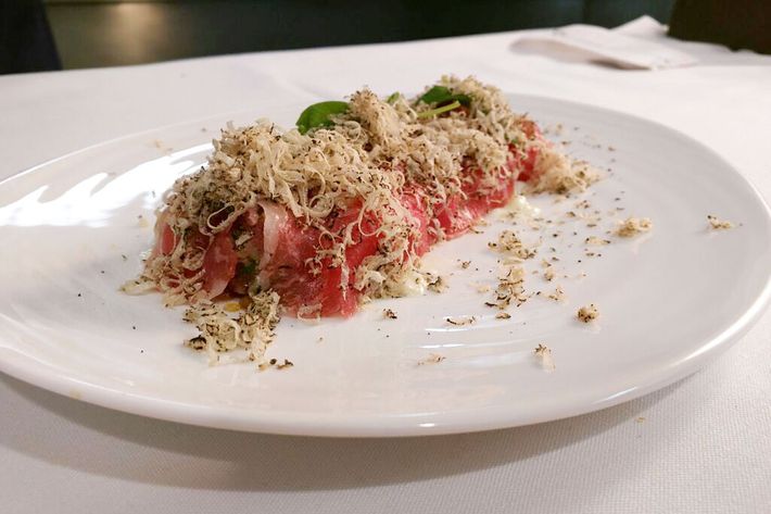 John Fraser's beef tartare.