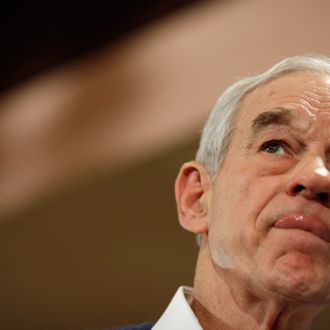 Republican presidential candidate Rep. Ron Paul (R-TX) holds a campaign town hall meeting at the Church Landing at Mill Falls January 8, 2012 in Meredith, New Hampshire.