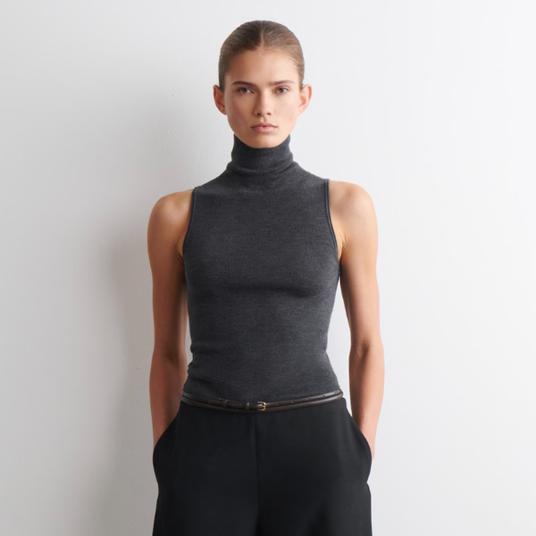 Cos Seamless Merino Wool Turtleneck Polo