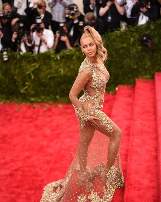 Beyonce wearing Givenchy at the Met Ball.