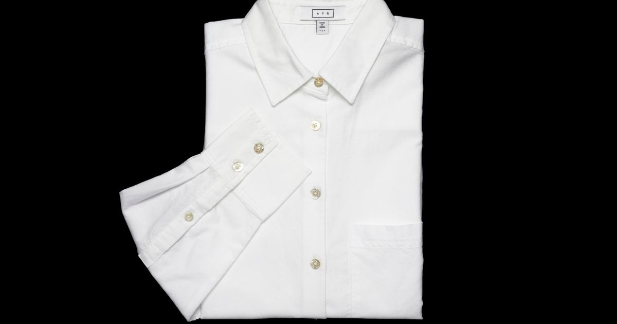 Knotted Collar Long-Sleeved Shirt - Luxury White