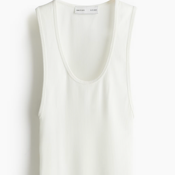 H&amp;M Ribbed Viscose Tank Top