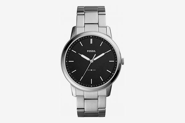 Fossil The Minimalist Quart Stainless Steel Dress Watch, 44mm