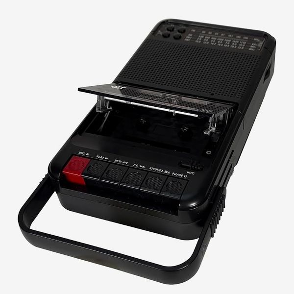 QFX Solar Rechargeable Shoebox Cassette Tape Player Recorder
