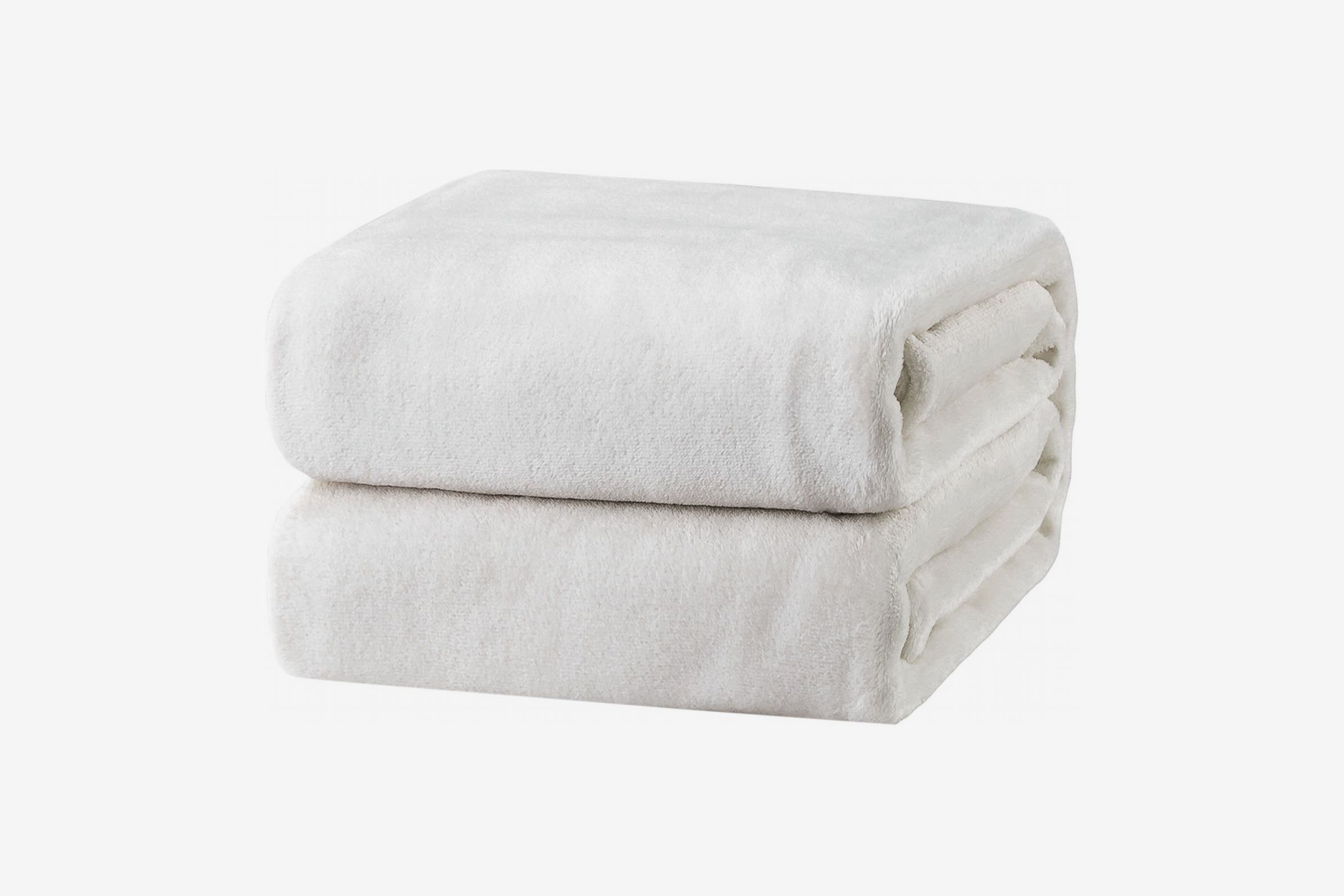 Soft Blanket Lightweight Luxury Comfortable Throw Blanket Fluffy Plush Blanket for Bed or Couch M, White 