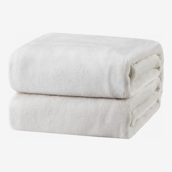 Solid Beige Blanket Bedding Throw Fleece Full Queen Super Soft Warm Great Value