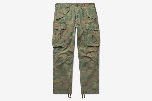 RRL Camouflage-Print Cotton-Ripstop Cargo Trousers