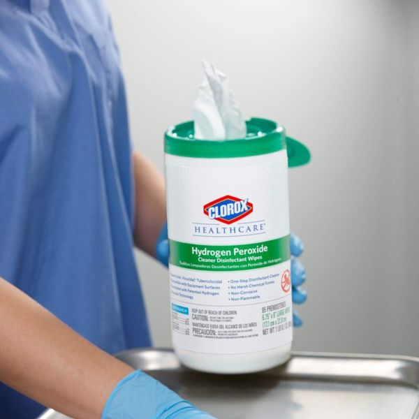 Clorox Healthcare Hydrogen Peroxide Disinfectant Wipes