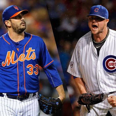 Matt Harvey of the Mets and Jon Lester of the Cubs 