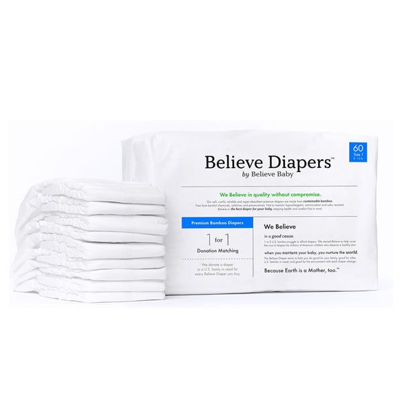 Believe Baby 100-Percent Bamboo-Viscose Baby Diapers