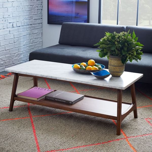 West Elm Reeve Mid-Century Rectangular Coffee Table