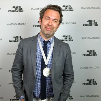 Sachs, with one of his many Beard awards.