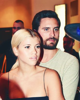 Sofia Richie and Scott Disick.