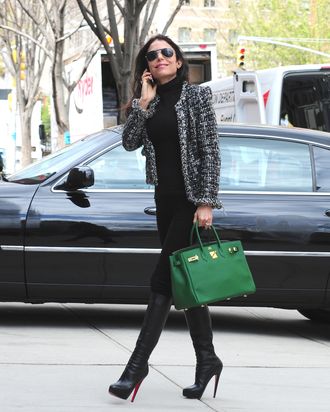 Bethenny Frankel sighting on the streets of Manhattan on April 11, 2012 in New York City.