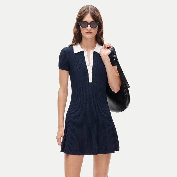 J.Crew Cable-Knit Sweater-Polo Dress