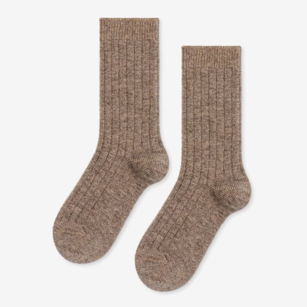 Hansel From Basel Italia Cashmere Cozy Rib Crew Socks