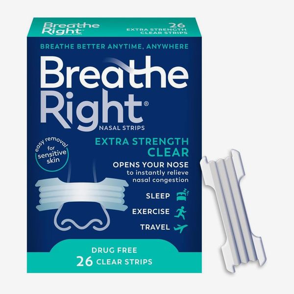 Breathe Right Nasal Strips to Stop Snoring, Drug-Free, Extra Clear, 26 count