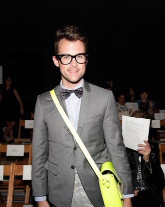 Brad Goreski at Band of Outsiders today.