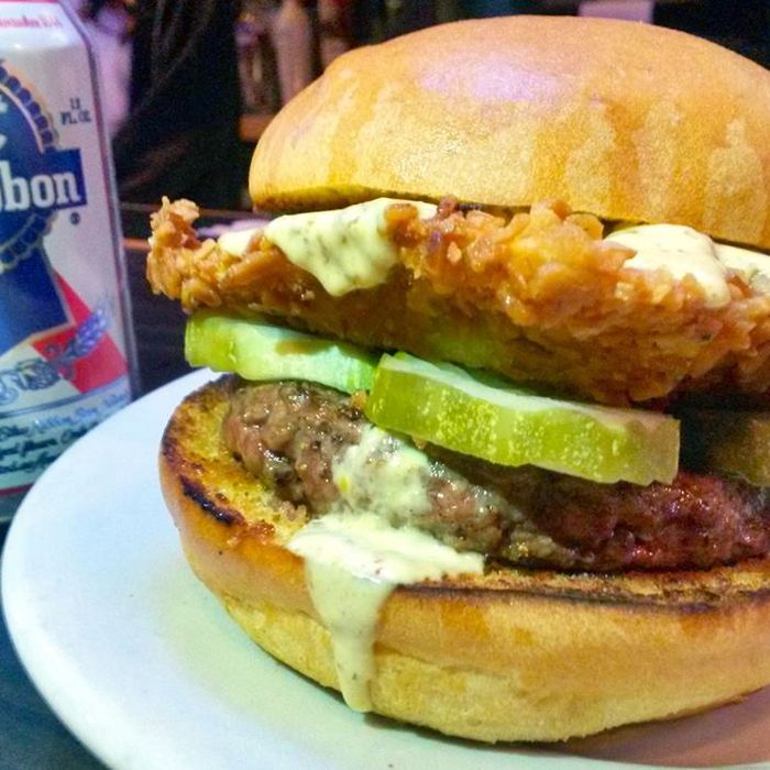 This one's made with frozen PBR and wonton skins. Seriously.