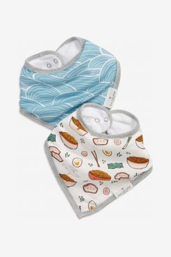 Loulou Lollipop Ramen Assorted 2-Pack Muslin Bandana Bibs