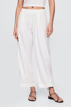 Gap Mid-Rise Linen-Blend Easy Barrel Pants
