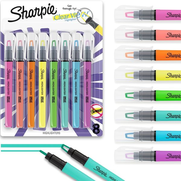 Sharpie Clear-View Stick Highlighters