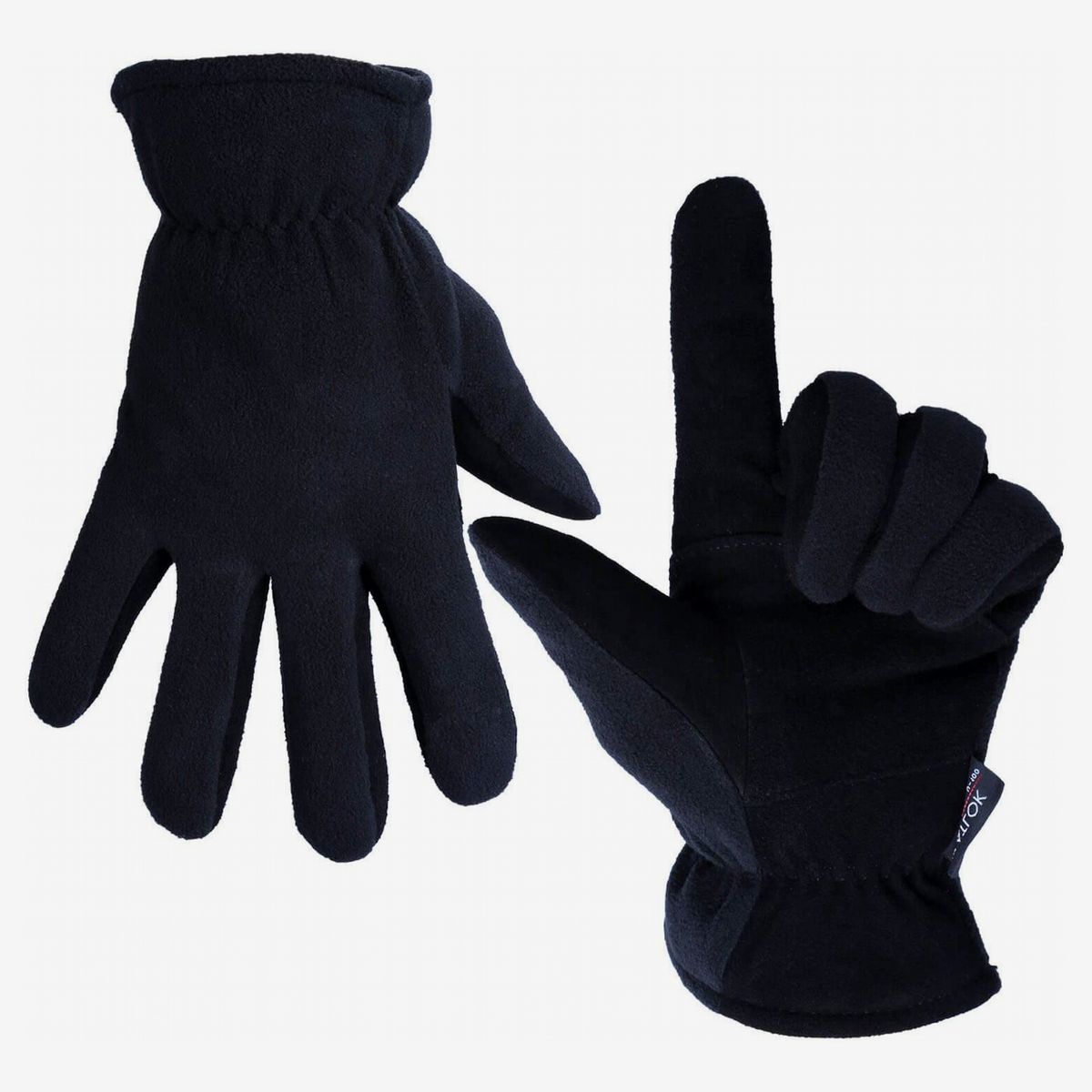 OZERO Winter Gloves Thermal in Cold Weather Touch Screen Glove with Deerskin Palm and Warm Polar Fleece for Men and Women 