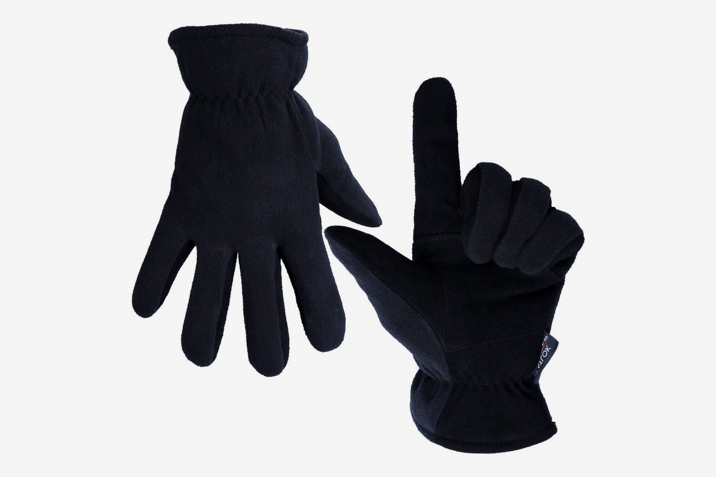 OZERO Insulated Gloves Cold Proof Leather Winter Work Glove Pair Thermal Medium 