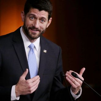 House Speaker Paul Ryan Holds Press Briefing At The Capitol