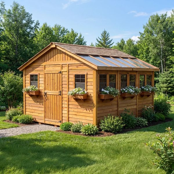Outdoor Living Today 12×12 Western Red Cedar – Sunshed Garden Shed