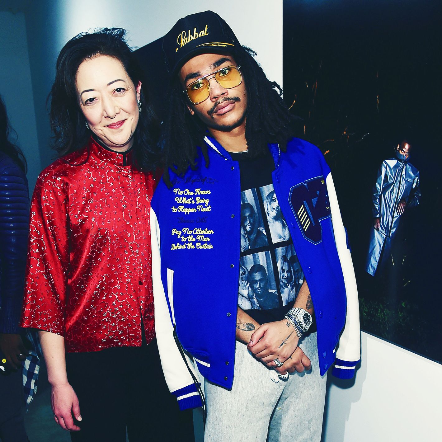Luka Sabbat wearing The North Face jacket is seen outside Sacai on
