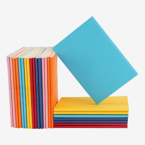 Cuadernos en blanco con cubiertas coloridas - Paquete de 24