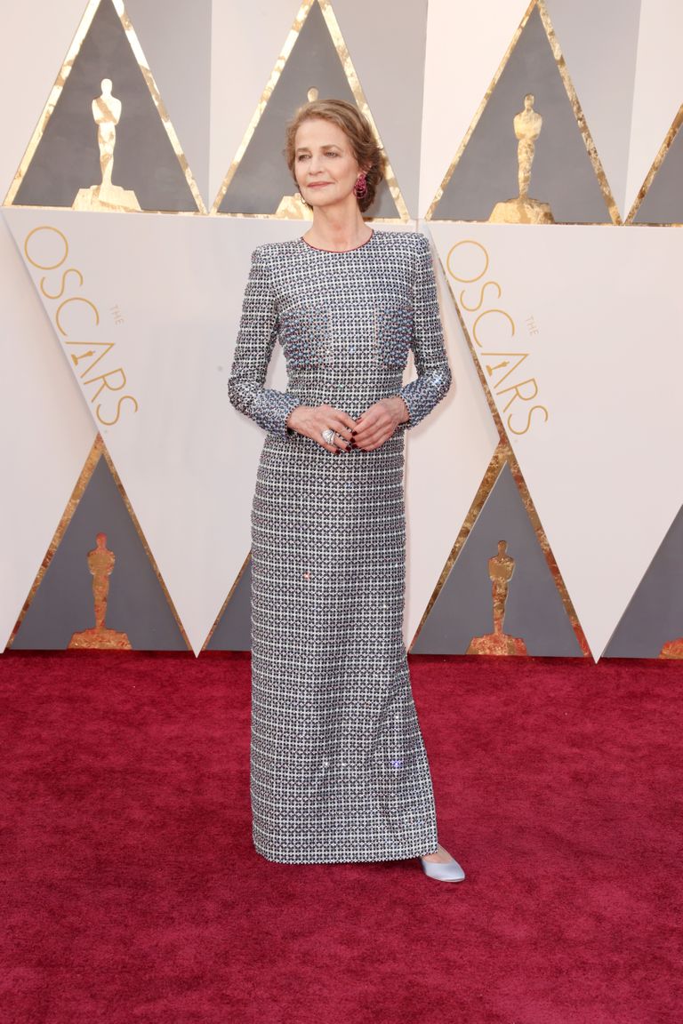 Charlotte Rampling 
Dress by Armani.