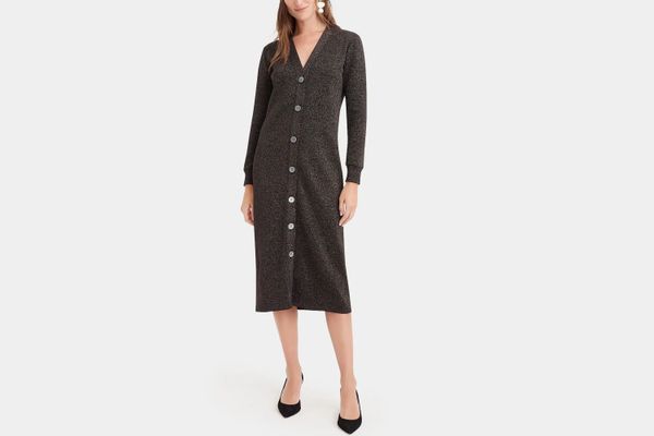 J.Crew 365 sparkle fitted cardigan dress