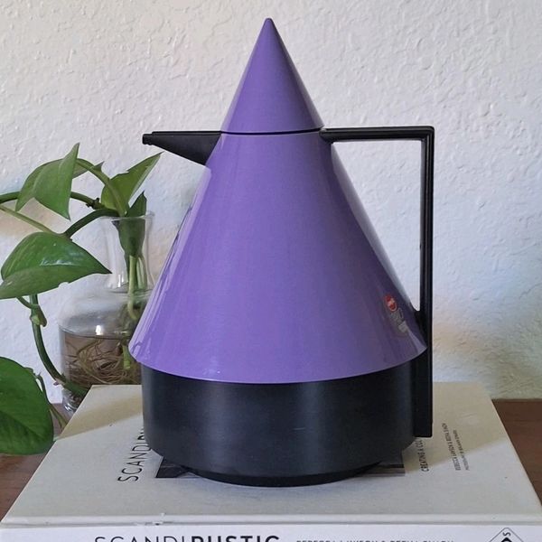 Vintage Emsa Rio Purple Post Modern Coffee Pot 1980s