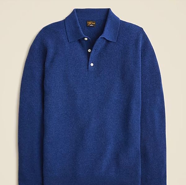 J.Crew Cashmere Ribbed Sweater-Polo