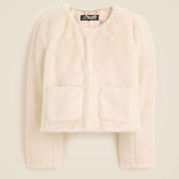 J.Crew Faux-Fur Lady Jacket