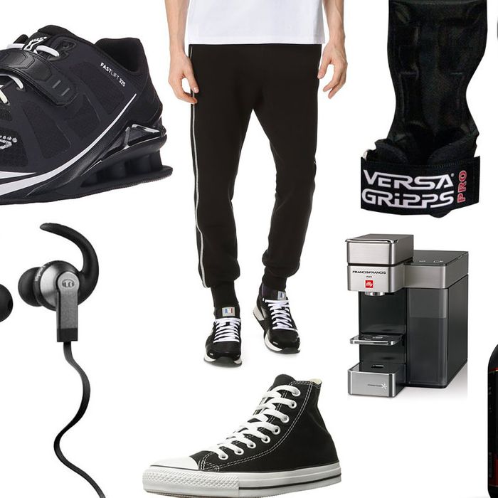 David Barton's gym necessities.