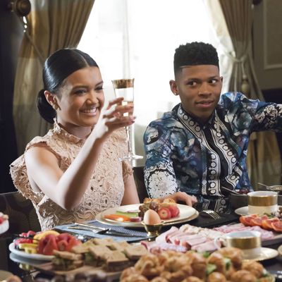 EMPIRE: Pictured L-R: Guest star Jamila Velazquez and Bryshere Gray in the 