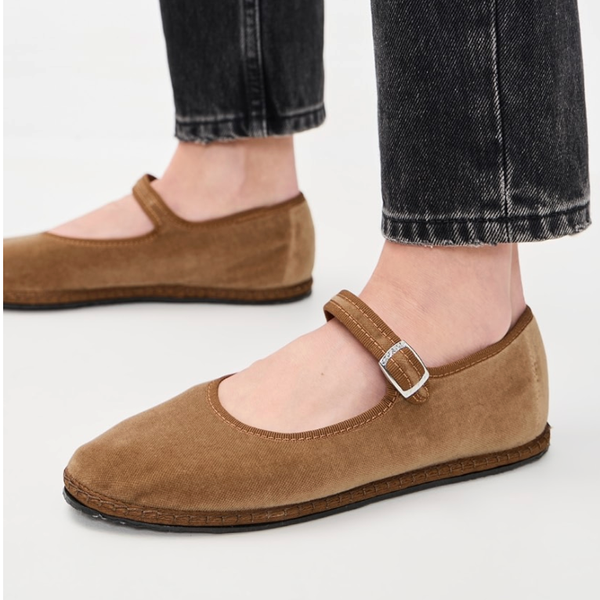 ViBi VENEZiA Velvet Mary Janes Flats