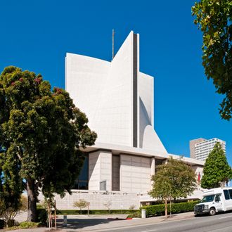 San Francisco St Mary's Roman Catholic Cathedral panorama Califo