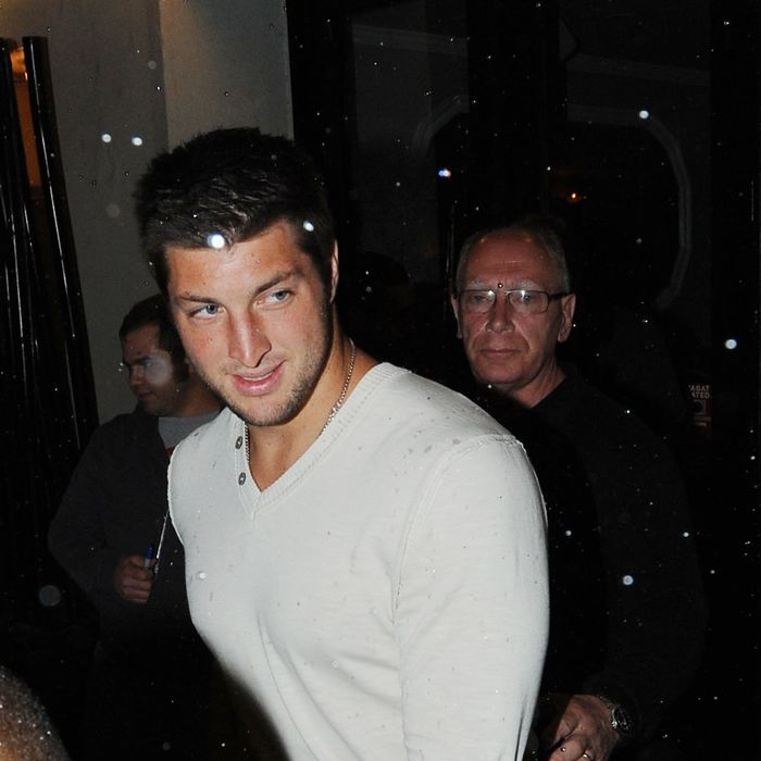 Tebow: so popular he needed security at Tao.