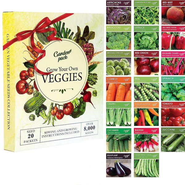 Garden Pack Grow Your Own Vegetables 20 Packet