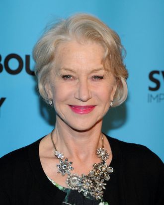NEW YORK, NY - MARCH 10: Actress Helen Mirren attends Roundabout Theatre Company's 2014 Spring Gala at Hammerstein Ballroom on March 10, 2014 in New York City. (Photo by Ilya S. Savenok/Getty Images)