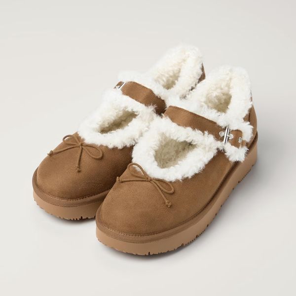 GU Faux Mouton Mary Jane Shoes by rokh